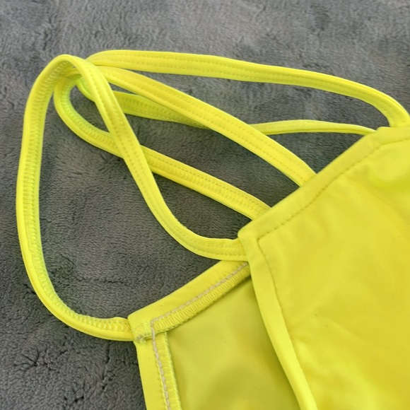 NWT Ujena neon yellow strappy bottoms - Picture 2 of 4